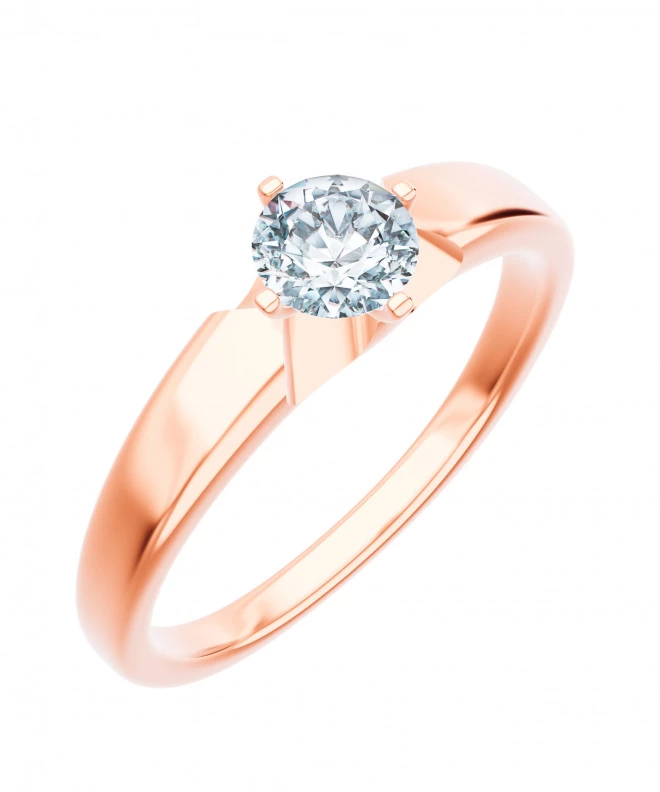 Prsten Bonore - Růžové Zlato 585 - Diamant 1 Ct 103756