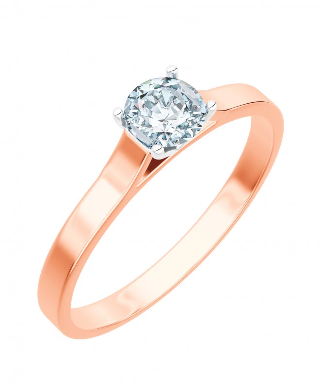 Prsten Bonore - Růžové Zlato 585 - Diamant 1 Ct 102700