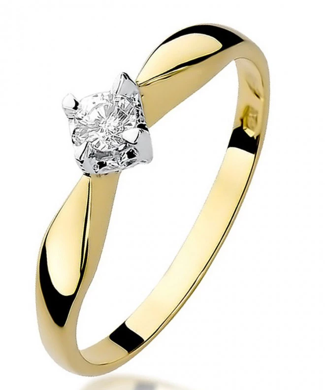 Prsten Bonore - Zlato 585 - Diamant 0,12 Ct 85154