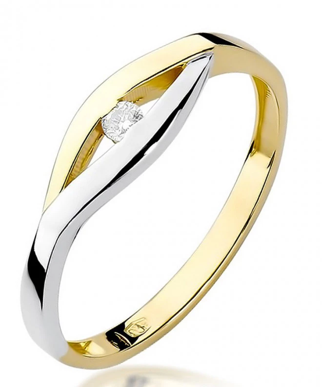 Prsten Bonore - Zlato 585 - Diamant 0,04 Ct 81056