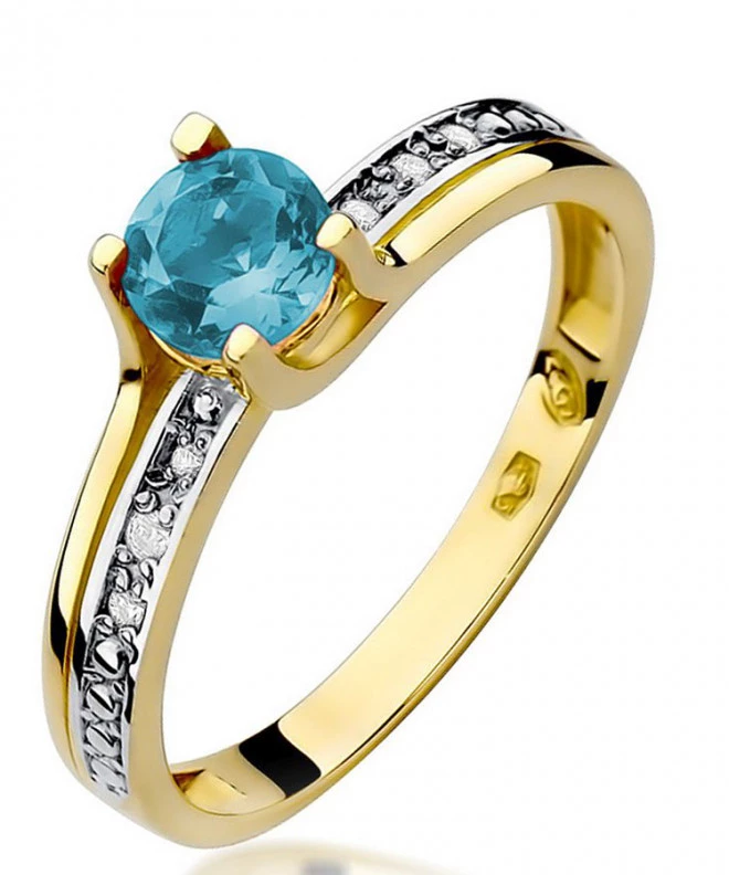 Prsten Bonore - Zlato 585 - Topaz 0,5 Ct 101685