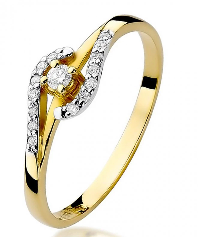 Prsten Bonore - Zlato 585 - Diamant 0,04 Ct 85157