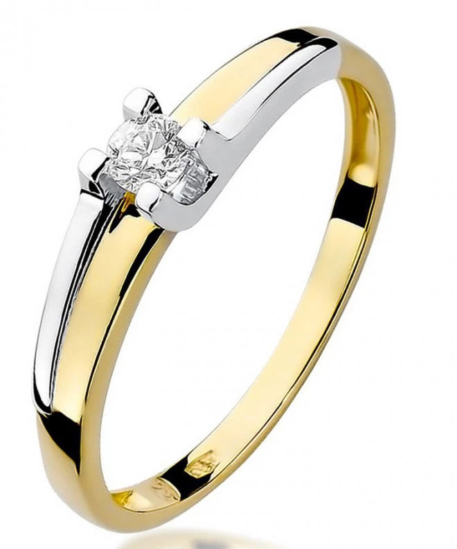 Prsten Bonore - Zlato 585 - Diamant 0,12 Ct 85158