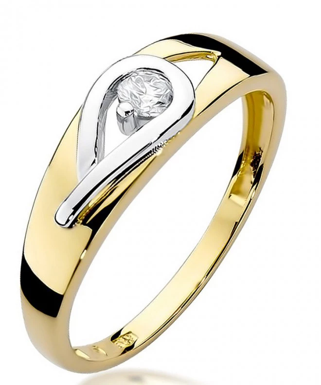Prsten Bonore - Zlato 585 - Diamant 0,12 Ct 85160