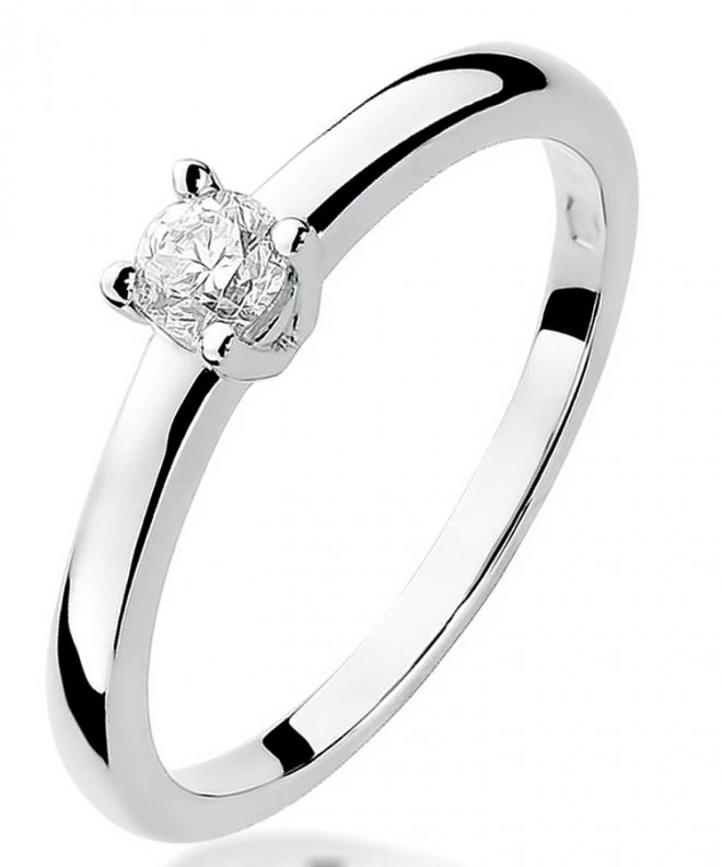 Prsten Bonore - Bílé Zlato 585 - Diamant 0,2 Ct 113038