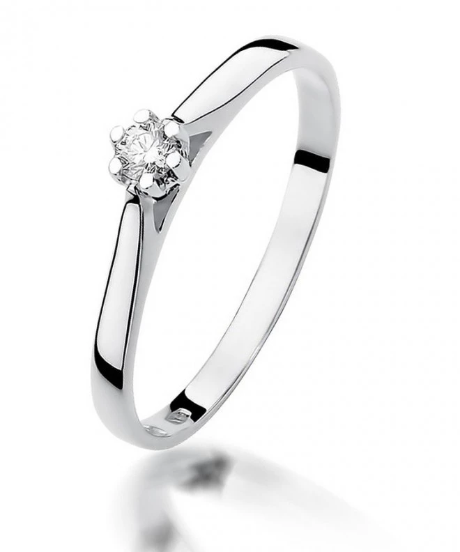 Prsten Bonore - Bílé Zlato 585 - Diamant 0,09 Ct 109899