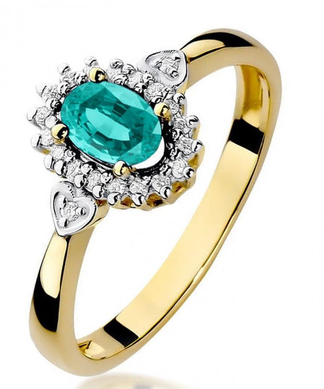 Prsten Bonore - Zlato 585 - Smaragd 0,4 Ct 98538