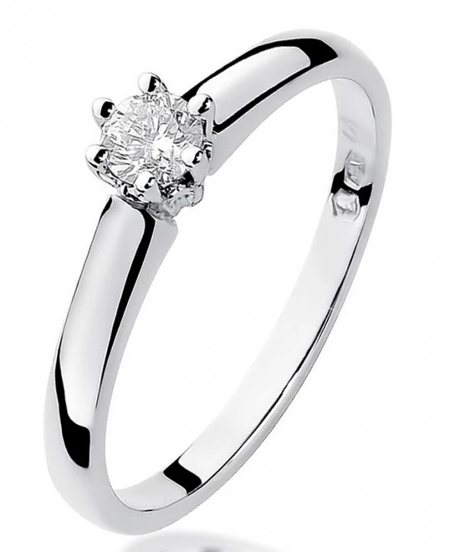 Prsten Bonore - Bílé Zlato 585 - Diamant 0,2 Ct 113041