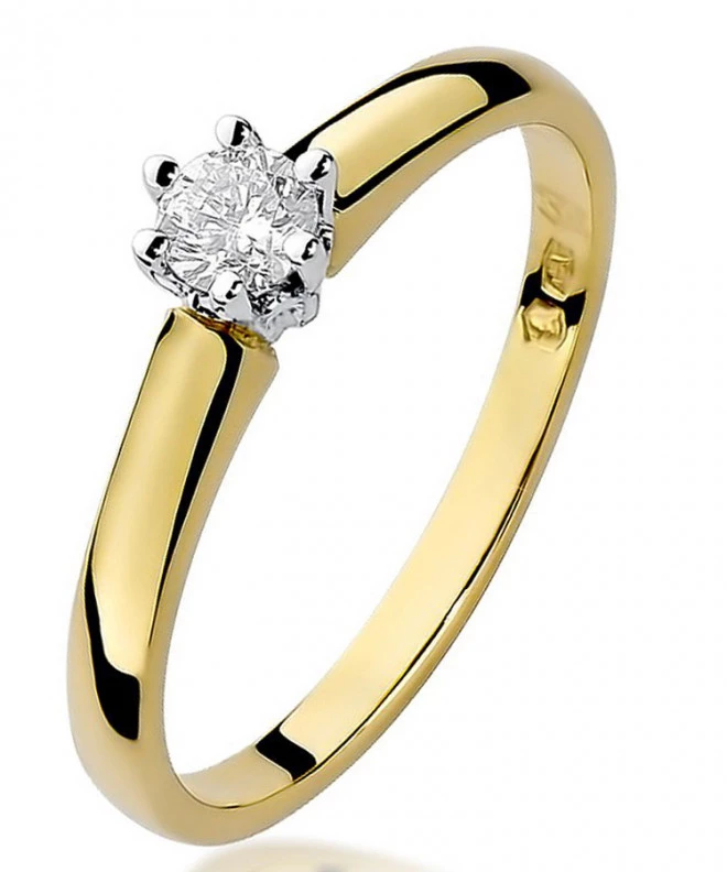 Prsten Bonore - Zlato 585 - Diamant 0,2 Ct 87198