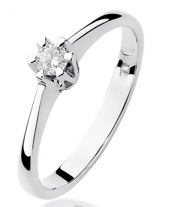 Prsten Bonore - Bílé Zlato 585 - Diamant 0,1 Ct 109901