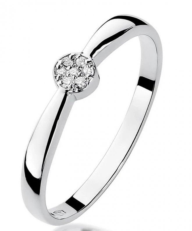 Prsten Bonore - Bílé Zlato 585 - Diamant 0,04 Ct 107831