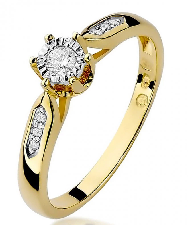 Prsten Bonore - Zlato 585 - Diamant 0,08 Ct 85173