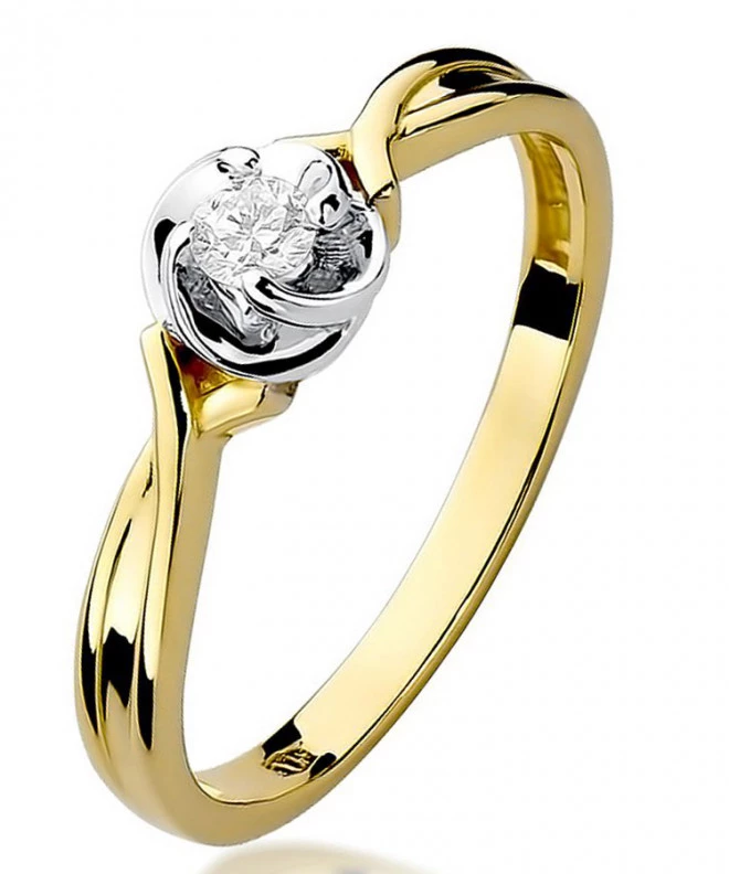Prsten Bonore - Zlato 585 - Diamant 0,1 Ct 84126