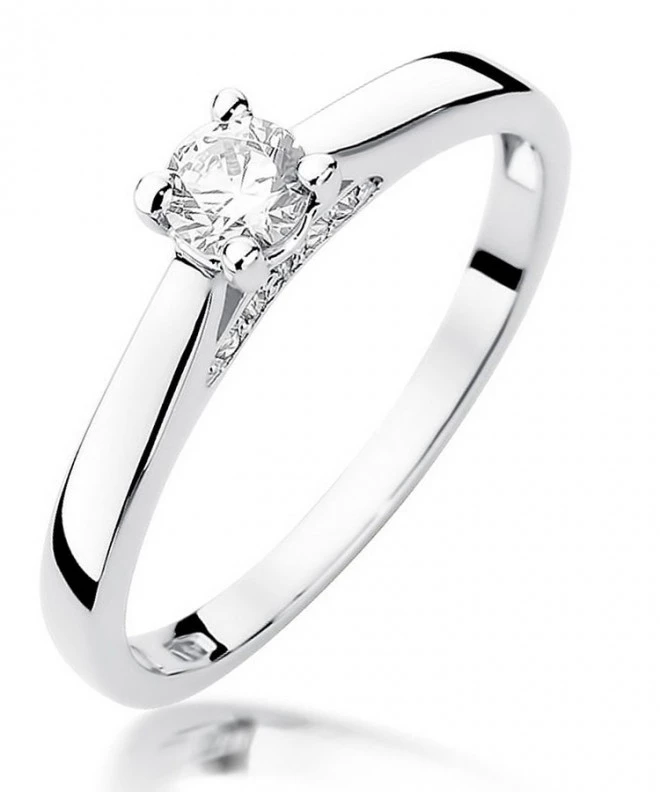 Prsten Bonore - Bílé Zlato 585 - Diamant 0,25 Ct 115114
