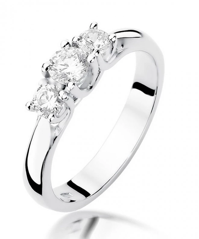 Prsten Bonore - Bílé Zlato 585 - Diamant 0,25 Ct 116236