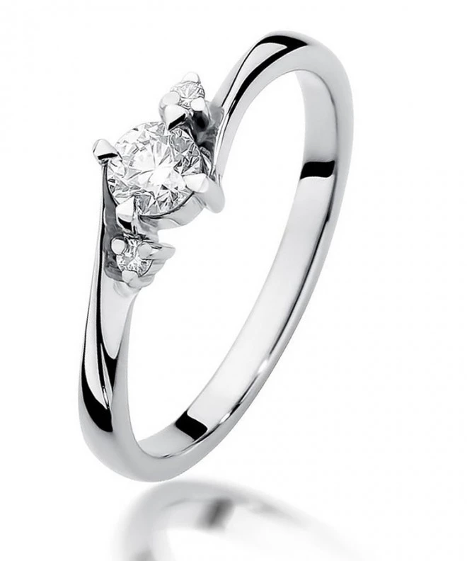 Prsten Bonore - Bílé Zlato 585 - Diamant 0,25 Ct 115116