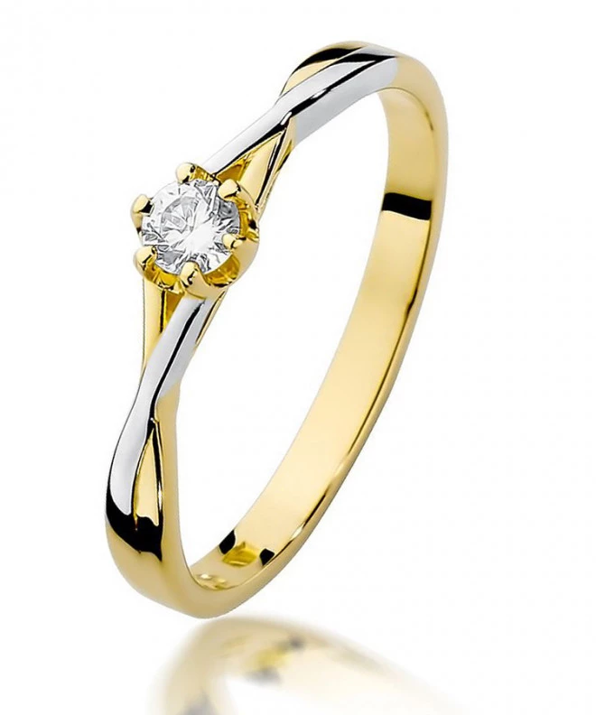 Prsten Bonore - Zlato 585 - Diamant 0,12 Ct 86165