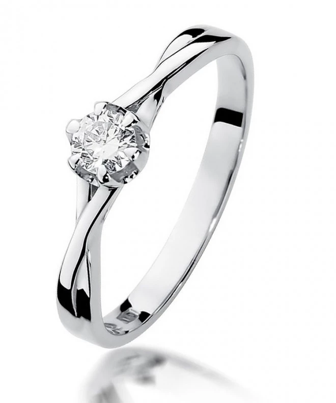 Prsten Bonore - Bílé Zlato 585 - Diamant 0,23 Ct 114083