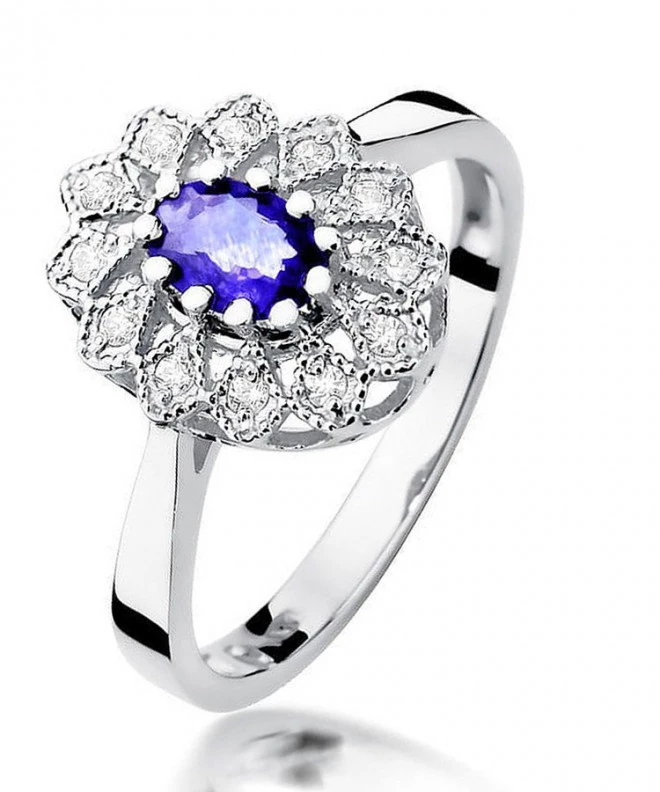 Prsten Bonore - Bílé Zlato 585 - Tanzanit 0,4 ct 126564