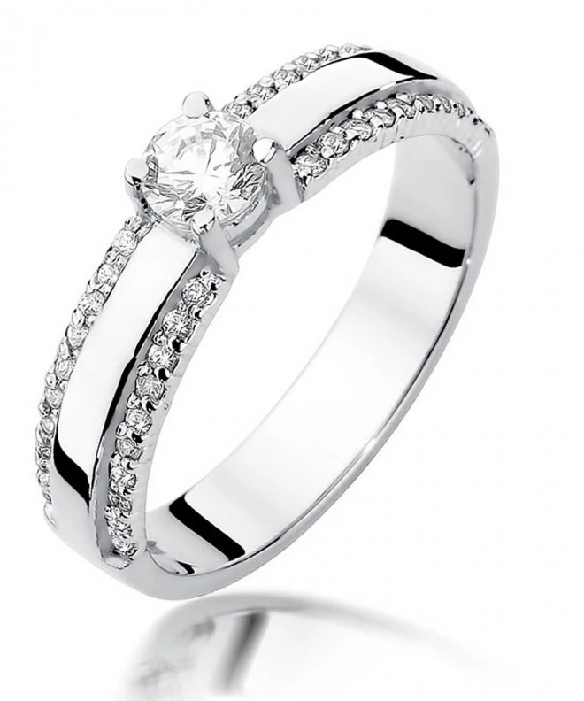 Prsten Bonore - Bílé Zlato 585 - Diamant 0,25 Ct 116239