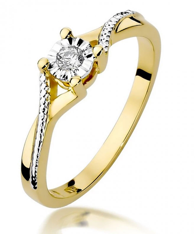 Prsten Bonore - Zlato 585 - Diamant 0,08 Ct 84133