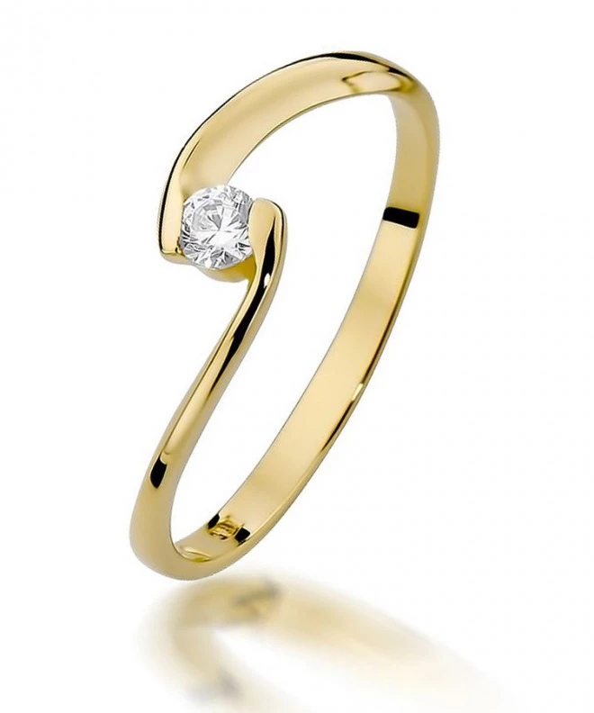 Prsten Bonore - Zlato 585 - Diamant 0,09 Ct 84134