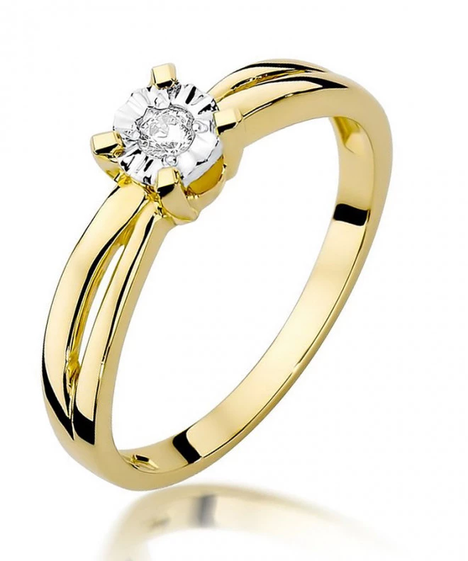 Prsten Bonore - Zlato 585 - Diamant 0,08 Ct 84132