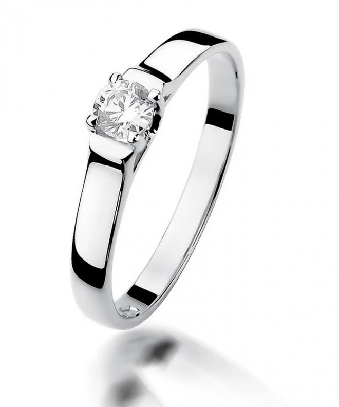 Prsten Bonore - Bílé Zlato 585 - Diamant 0,18 Ct 113044