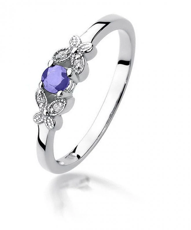 Prsten Bonore - Bílé Zlato 585 - Tanzanit 0,15 ct 126567