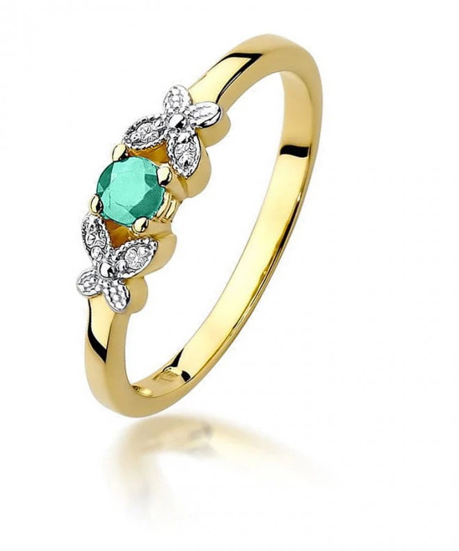 Prsten Bonore - Zlato 585 - Smaragd 0,15 Ct 99619