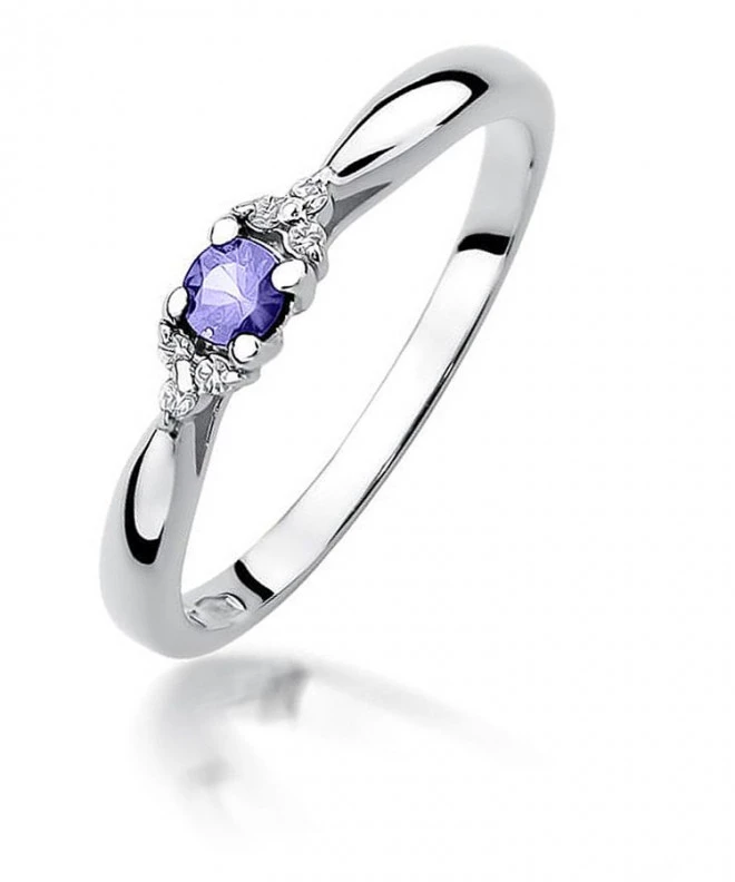 Prsten Bonore - Bílé Zlato 585 - Tanzanit 0,15 ct 126568