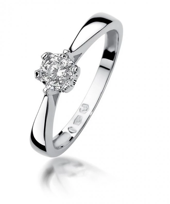 Prsten Bonore - Bílé Zlato 585 - Diamant 0,2 Ct 113047