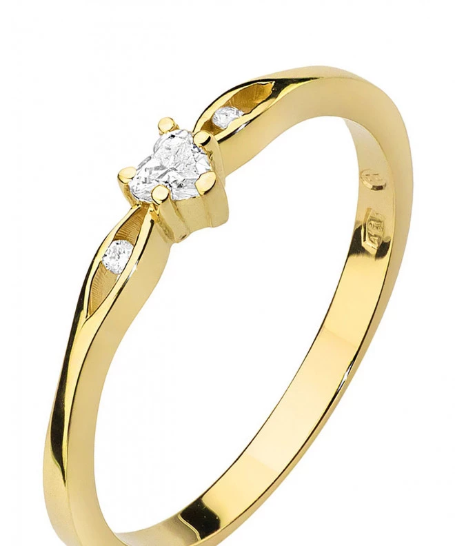 Prsten Bonore - Zlato 585 - Diamant 0,1 Ct 86180