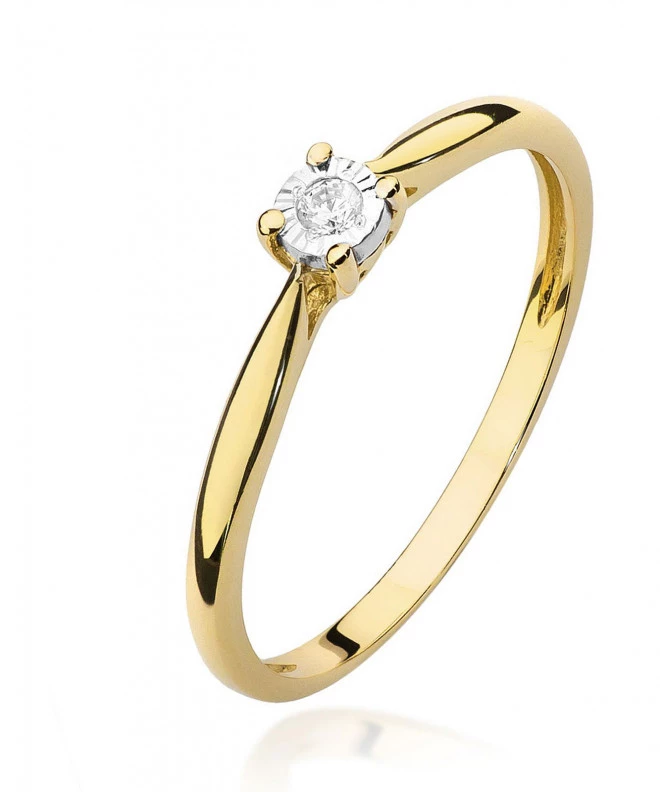 Prsten Bonore - Zlato 585 - Diamant 0,03 Ct 81068