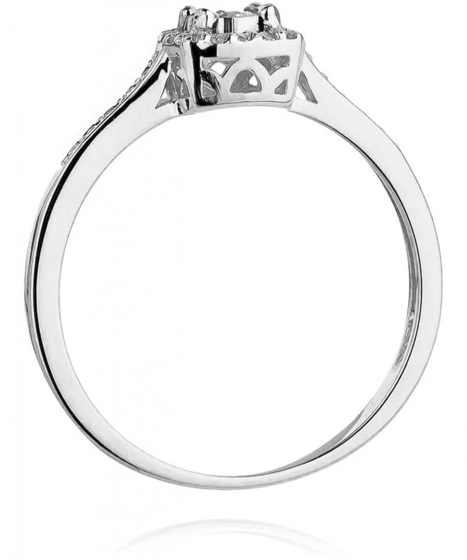 Prsten Bonore - Bílé Zlato 585 - Diamant 0,08 Ct 114100