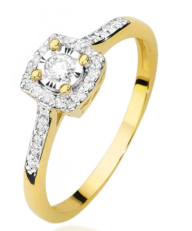 Prsten Bonore - Zlato 585 - Diamant 0,08 Ct 88244