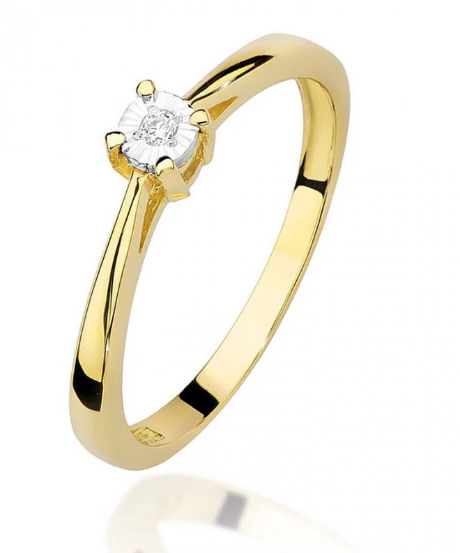 Prsten Bonore - Zlato 585 - Diamant 0,02 Ct 82057