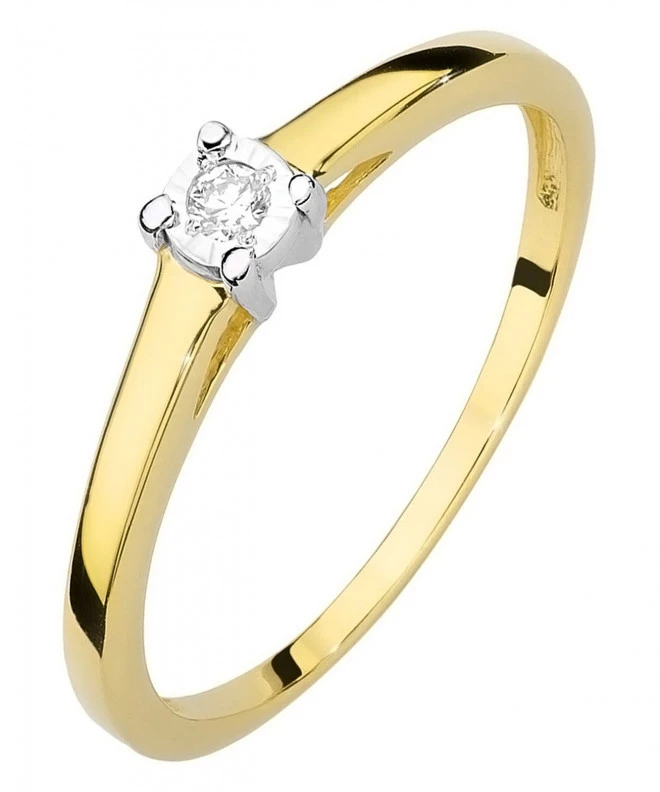 Prsten Bonore - Zlato 585 - Diamant 0,03 Ct 82062