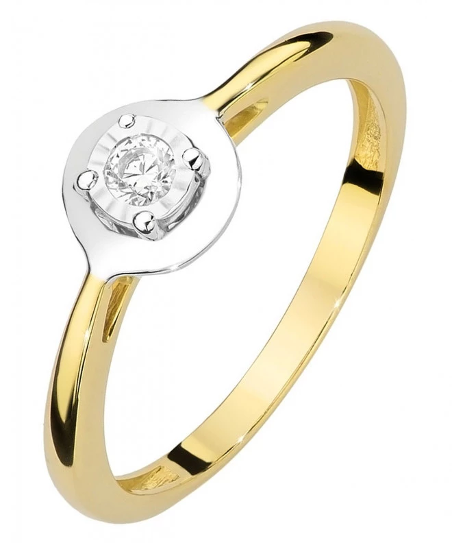 Prsten Bonore - Zlato 585 - Diamant 0,08 Ct 85139