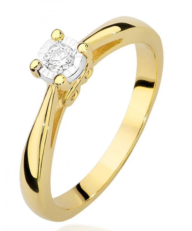 Prsten Bonore - Zlato 585 - Diamant 0,08 Ct 85140