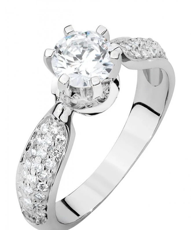 Prsten Bonore - Bílé Zlato 585 - Diamant 0,7 Ct 118287