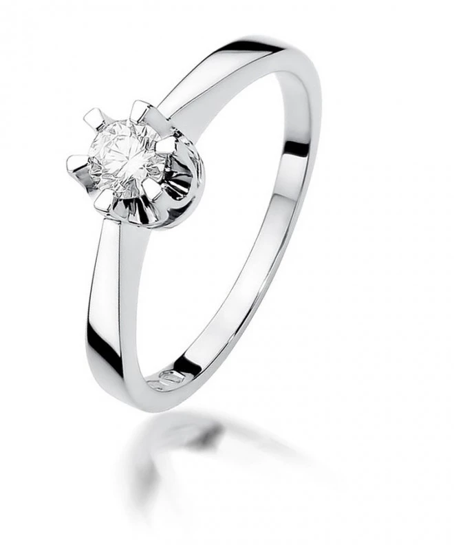 Prsten Bonore - Bílé Zlato 585 - Diamant 0,25 Ct 114097