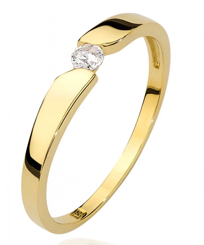 Prsten Bonore - Zlato 585 - Diamant 0,08 Ct 85143
