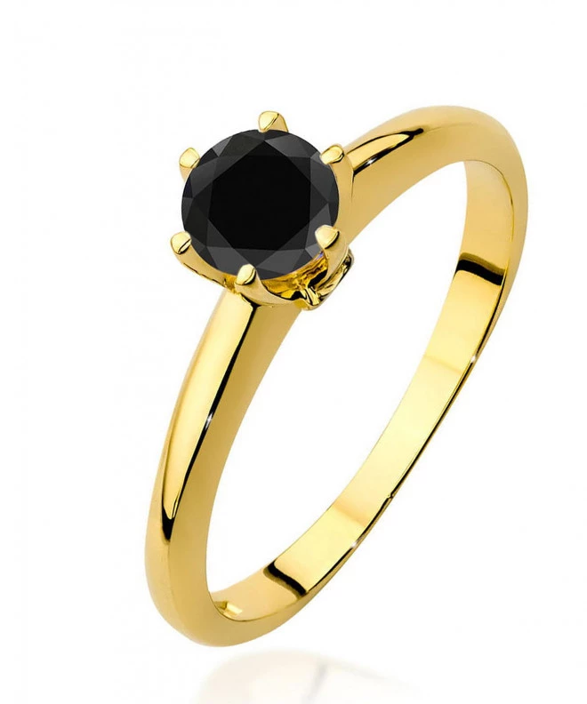 Prsten Bonore - Zlato 585 - Černý Diamant 0,5 Ct 93391