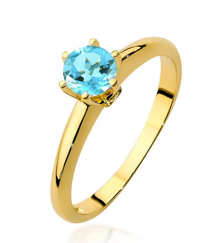Prsten Bonore - Zlato 585 - Topaz 0,5 Ct 102698