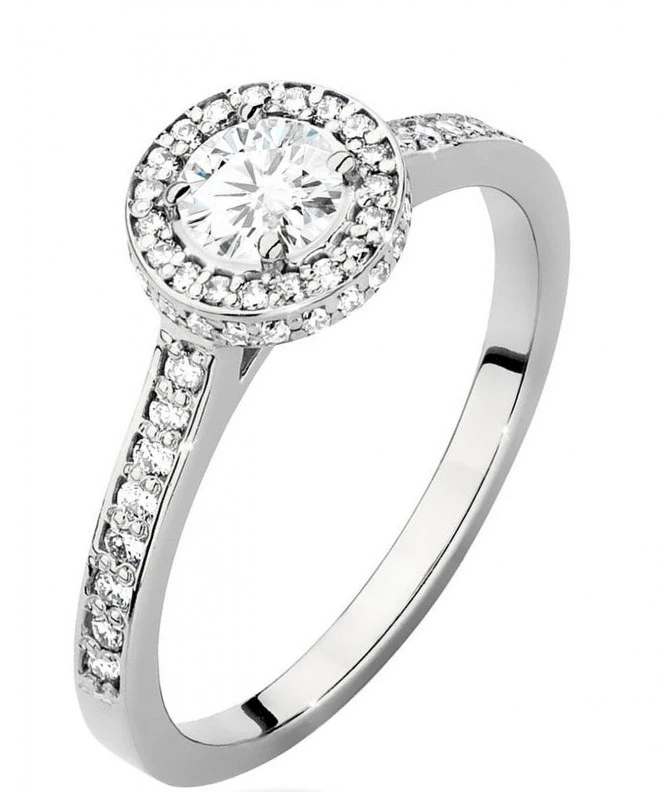 Prsten Bonore - Bílé Zlato 585 - Diamant 0,4 Ct 117263