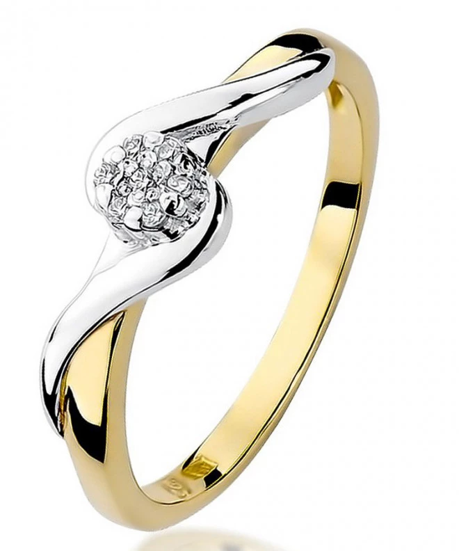 Prsten Bonore - Zlato 585 - Diamant 0,04 Ct 81035