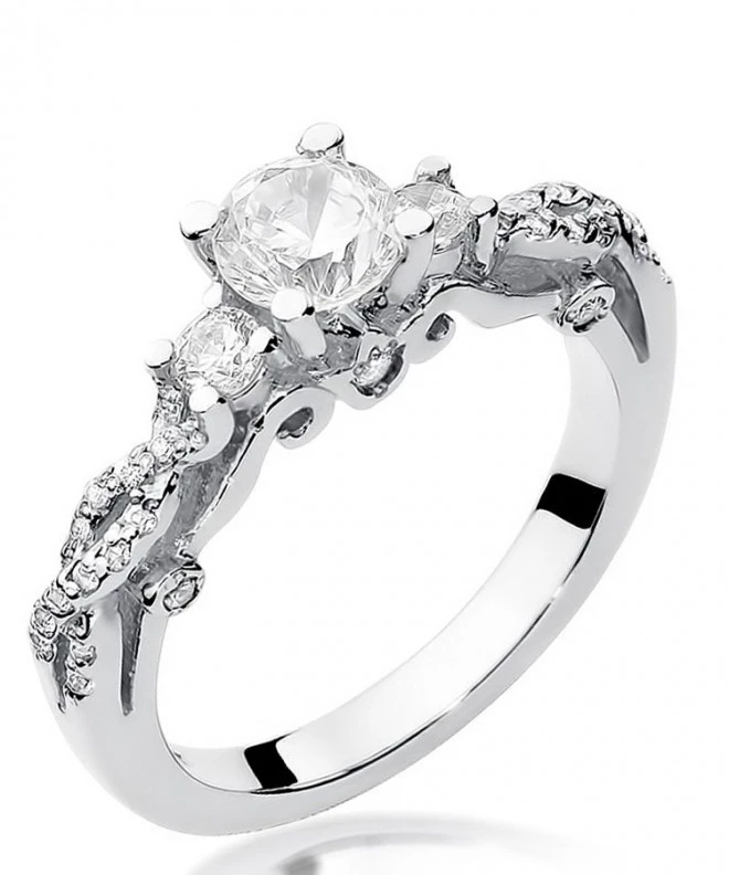 Prsten Bonore - Bílé Zlato 585 - Diamant 0,7 Ct 117246