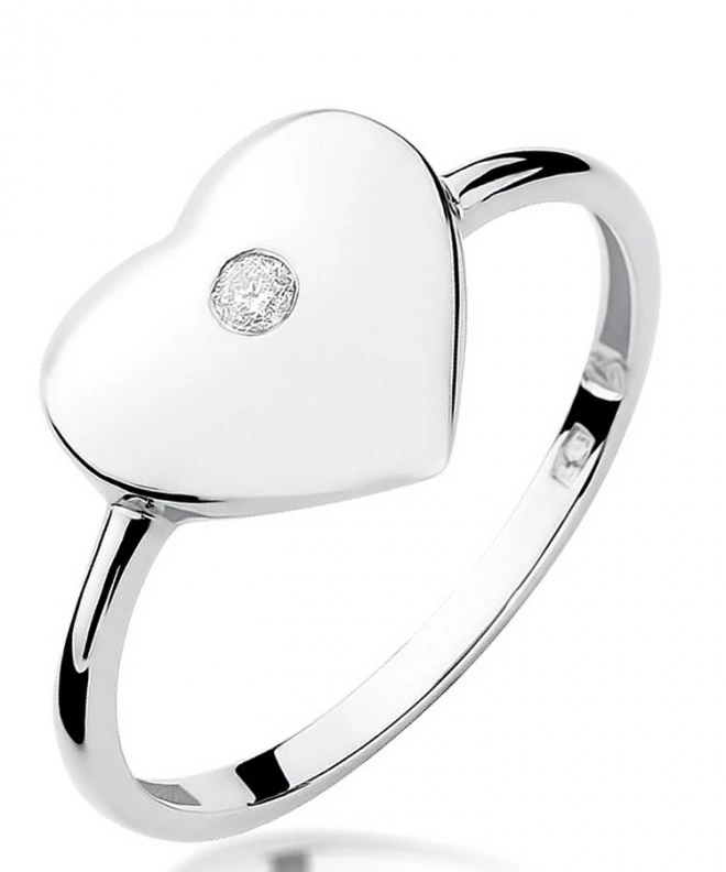 Prsten Bonore - Bílé Zlato 585 - Diamant 0,03 Ct 106813