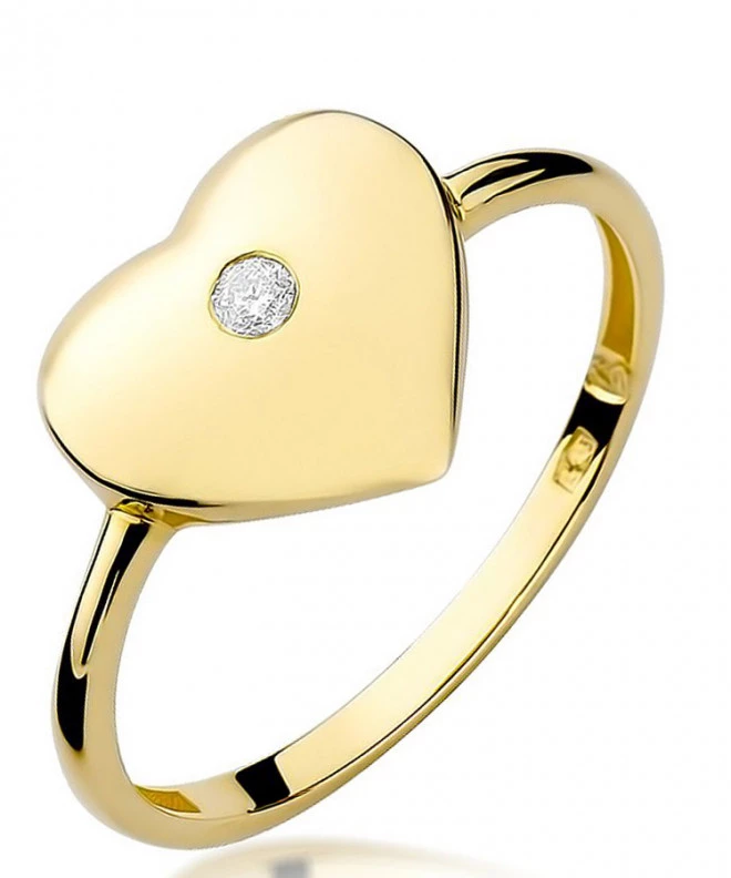 Prsten Bonore - Zlato 585 - Diamant 0,03 Ct 81034